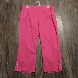 Pink capri pants
